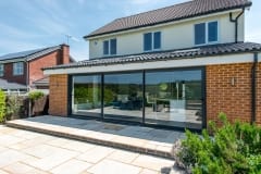 Sliding Patio Doors in Grey Aluminium